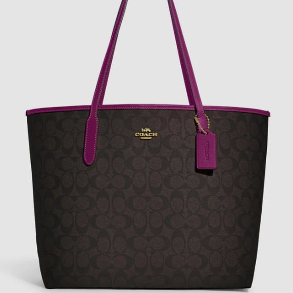 Coach Handbags - NWT City Tote In Signature Canvas